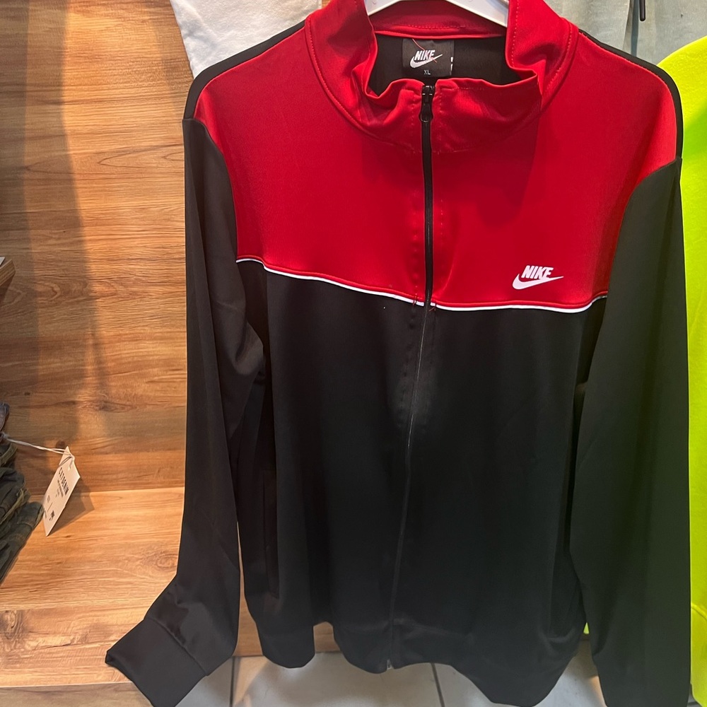 Nike Black and Red Sports Jacket